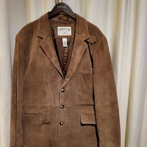 Orvis Leather Blazer Sport Coat